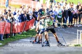 20.10.2024, Arcon, France (FRA): Gaetan Paturel (FRA) - Biathlon Samse Summer Tour, pursuit, Arcon (FRA). www.nordicfocus.com. © Manzoni/NordicFocus. Every downloaded picture is fee-liable.