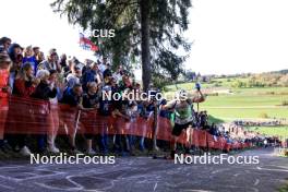 20.10.2024, Arcon, France (FRA): Fabien Claude (FRA) - Biathlon Samse Summer Tour, pursuit, Arcon (FRA). www.nordicfocus.com. © Manzoni/NordicFocus. Every downloaded picture is fee-liable.