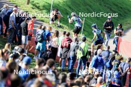 20.10.2024, Arcon, France (FRA): Fabien Claude (FRA), Theo Guiraud Poillot (FRA), (l-r) - Biathlon Samse Summer Tour, pursuit, Arcon (FRA). www.nordicfocus.com. © Manzoni/NordicFocus. Every downloaded picture is fee-liable.