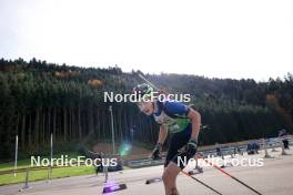 20.10.2024, Arcon, France (FRA): Undefined athlete competes - Biathlon Samse Summer Tour, pursuit, Arcon (FRA). www.nordicfocus.com. © Manzoni/NordicFocus. Every downloaded picture is fee-liable.