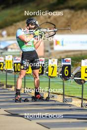 20.10.2024, Arcon, France (FRA): Emilien Claude (FRA) - Biathlon Samse Summer Tour, pursuit, Arcon (FRA). www.nordicfocus.com. © Manzoni/NordicFocus. Every downloaded picture is fee-liable.