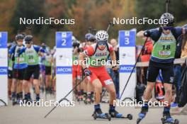 20.10.2024, Arcon, France (FRA): Lilian Kembellec (FRA) - Biathlon Samse Summer Tour, pursuit, Arcon (FRA). www.nordicfocus.com. © Manzoni/NordicFocus. Every downloaded picture is fee-liable.