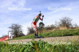 20.10.2024, Arcon, France (FRA): Mathis Laine (FRA) - Biathlon Samse Summer Tour, pursuit, Arcon (FRA). www.nordicfocus.com. © Manzoni/NordicFocus. Every downloaded picture is fee-liable.