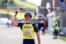 20.10.2024, Arcon, France (FRA): Quentin Fillon Maillet (FRA) - Biathlon Samse Summer Tour, pursuit, Arcon (FRA). www.nordicfocus.com. © Manzoni/NordicFocus. Every downloaded picture is fee-liable.