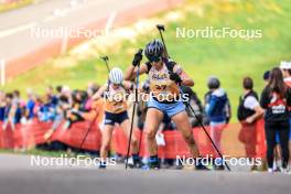 20.10.2024, Arcon, France (FRA): Chloe Dupont (GBR) - Biathlon Samse Summer Tour, pursuit, Arcon (FRA). www.nordicfocus.com. © Manzoni/NordicFocus. Every downloaded picture is fee-liable.