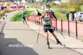 20.10.2024, Arcon, France (FRA): Leo Carlier (FRA) - Biathlon Samse Summer Tour, pursuit, Arcon (FRA). www.nordicfocus.com. © Manzoni/NordicFocus. Every downloaded picture is fee-liable.