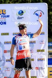 20.10.2024, Arcon, France (FRA): Fabien Claude (FRA) - Biathlon Samse Summer Tour, pursuit, Arcon (FRA). www.nordicfocus.com. © Manzoni/NordicFocus. Every downloaded picture is fee-liable.