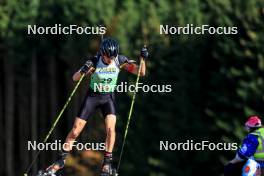 20.10.2024, Arcon, France (FRA): Julien Petitjacques (BEL) - Biathlon Samse Summer Tour, pursuit, Arcon (FRA). www.nordicfocus.com. © Manzoni/NordicFocus. Every downloaded picture is fee-liable.