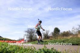 20.10.2024, Arcon, France (FRA): Clement Pires (FRA) - Biathlon Samse Summer Tour, pursuit, Arcon (FRA). www.nordicfocus.com. © Manzoni/NordicFocus. Every downloaded picture is fee-liable.