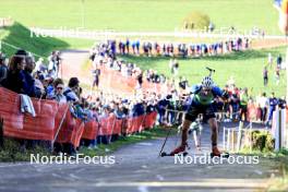 20.10.2024, Arcon, France (FRA): Emilien Jacquelin (FRA) - Biathlon Samse Summer Tour, pursuit, Arcon (FRA). www.nordicfocus.com. © Manzoni/NordicFocus. Every downloaded picture is fee-liable.