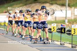 20.10.2024, Arcon, France (FRA): Chloe Chevalier (FRA) - Biathlon Samse Summer Tour, pursuit, Arcon (FRA). www.nordicfocus.com. © Manzoni/NordicFocus. Every downloaded picture is fee-liable.