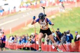 20.10.2024, Arcon, France (FRA): Amandine Mengin (FRA) - Biathlon Samse Summer Tour, pursuit, Arcon (FRA). www.nordicfocus.com. © Manzoni/NordicFocus. Every downloaded picture is fee-liable.