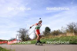 20.10.2024, Arcon, France (FRA): Max Bucher (FRA) - Biathlon Samse Summer Tour, pursuit, Arcon (FRA). www.nordicfocus.com. © Manzoni/NordicFocus. Every downloaded picture is fee-liable.