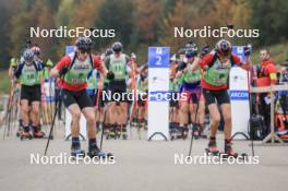 20.10.2024, Arcon, France (FRA): Murray Jacquin (FRA), Martin Minazzi (FRA), (l-r) - Biathlon Samse Summer Tour, pursuit, Arcon (FRA). www.nordicfocus.com. © Manzoni/NordicFocus. Every downloaded picture is fee-liable.