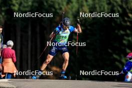 20.10.2024, Arcon, France (FRA): Damien Levet (FRA) - Biathlon Samse Summer Tour, pursuit, Arcon (FRA). www.nordicfocus.com. © Manzoni/NordicFocus. Every downloaded picture is fee-liable.