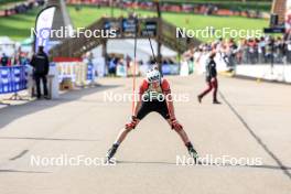 20.10.2024, Arcon, France (FRA): Leo Carlier (FRA) - Biathlon Samse Summer Tour, pursuit, Arcon (FRA). www.nordicfocus.com. © Manzoni/NordicFocus. Every downloaded picture is fee-liable.