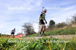 20.10.2024, Arcon, France (FRA): Raphael Dhenain (FRA) - Biathlon Samse Summer Tour, pursuit, Arcon (FRA). www.nordicfocus.com. © Manzoni/NordicFocus. Every downloaded picture is fee-liable.