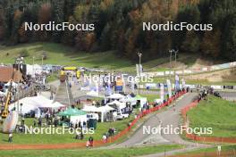 20.10.2024, Arcon, France (FRA): Event Feature: Overview over the stadium - Biathlon Samse Summer Tour, pursuit, Arcon (FRA). www.nordicfocus.com. © Manzoni/NordicFocus. Every downloaded picture is fee-liable.