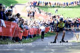 20.10.2024, Arcon, France (FRA): Quentin Fillon Maillet (FRA) - Biathlon Samse Summer Tour, pursuit, Arcon (FRA). www.nordicfocus.com. © Manzoni/NordicFocus. Every downloaded picture is fee-liable.