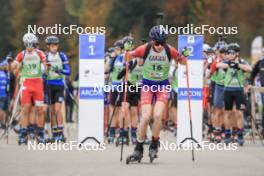 20.10.2024, Arcon, France (FRA): Noa Humbert (FRA) - Biathlon Samse Summer Tour, pursuit, Arcon (FRA). www.nordicfocus.com. © Manzoni/NordicFocus. Every downloaded picture is fee-liable.