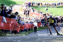 20.10.2024, Arcon, France (FRA): Quentin Fillon Maillet (FRA) - Biathlon Samse Summer Tour, pursuit, Arcon (FRA). www.nordicfocus.com. © Manzoni/NordicFocus. Every downloaded picture is fee-liable.