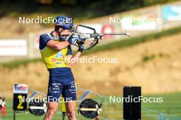 20.10.2024, Arcon, France (FRA): Quentin Fillon Maillet (FRA) - Biathlon Samse Summer Tour, pursuit, Arcon (FRA). www.nordicfocus.com. © Manzoni/NordicFocus. Every downloaded picture is fee-liable.