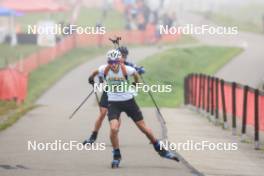 20.10.2024, Arcon, France (FRA): Gaspard Vinay (FRA) - Biathlon Samse Summer Tour, pursuit, Arcon (FRA). www.nordicfocus.com. © Manzoni/NordicFocus. Every downloaded picture is fee-liable.