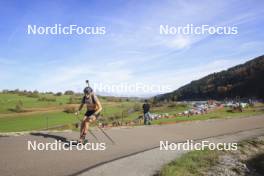 20.10.2024, Arcon, France (FRA): Lena Moretti (FRA) - Biathlon Samse Summer Tour, pursuit, Arcon (FRA). www.nordicfocus.com. © Manzoni/NordicFocus. Every downloaded picture is fee-liable.