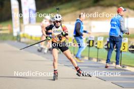 20.10.2024, Arcon, France (FRA): Eve Bouvard (BEL) - Biathlon Samse Summer Tour, pursuit, Arcon (FRA). www.nordicfocus.com. © Manzoni/NordicFocus. Every downloaded picture is fee-liable.