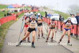 20.10.2024, Arcon, France (FRA): Louane Adam (FRA), Pauline Sgaros Rohmer (FRA), (l-r) - Biathlon Samse Summer Tour, pursuit, Arcon (FRA). www.nordicfocus.com. © Manzoni/NordicFocus. Every downloaded picture is fee-liable.