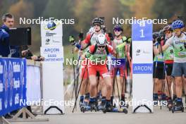 20.10.2024, Arcon, France (FRA): Mathis Yvoz (FRA) - Biathlon Samse Summer Tour, pursuit, Arcon (FRA). www.nordicfocus.com. © Manzoni/NordicFocus. Every downloaded picture is fee-liable.