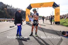 20.10.2024, Arcon, France (FRA): Justine Braisaz-Bouchet (FRA) - Biathlon Samse Summer Tour, pursuit, Arcon (FRA). www.nordicfocus.com. © Manzoni/NordicFocus. Every downloaded picture is fee-liable.