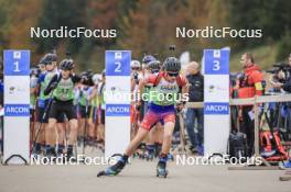 20.10.2024, Arcon, France (FRA): Alexis Provost (FRA) - Biathlon Samse Summer Tour, pursuit, Arcon (FRA). www.nordicfocus.com. © Manzoni/NordicFocus. Every downloaded picture is fee-liable.