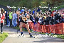 20.10.2024, Arcon, France (FRA): Emma Oustry (FRA) - Biathlon Samse Summer Tour, pursuit, Arcon (FRA). www.nordicfocus.com. © Manzoni/NordicFocus. Every downloaded picture is fee-liable.