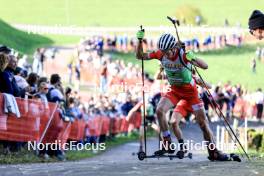 20.10.2024, Arcon, France (FRA): Corentin Jacob (FRA) - Biathlon Samse Summer Tour, pursuit, Arcon (FRA). www.nordicfocus.com. © Manzoni/NordicFocus. Every downloaded picture is fee-liable.