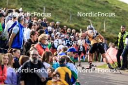 20.10.2024, Arcon, France (FRA): Caroline Colombo (FRA) - Biathlon Samse Summer Tour, pursuit, Arcon (FRA). www.nordicfocus.com. © Manzoni/NordicFocus. Every downloaded picture is fee-liable.