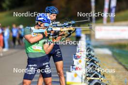 20.10.2024, Arcon, France (FRA): Theo Guiraud Poillot (FRA) - Biathlon Samse Summer Tour, pursuit, Arcon (FRA). www.nordicfocus.com. © Manzoni/NordicFocus. Every downloaded picture is fee-liable.