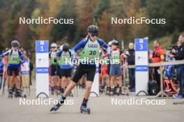 20.10.2024, Arcon, France (FRA): Robinson Goleret (FRA) - Biathlon Samse Summer Tour, pursuit, Arcon (FRA). www.nordicfocus.com. © Manzoni/NordicFocus. Every downloaded picture is fee-liable.