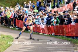 20.10.2024, Arcon, France (FRA): Paula Botet (FRA) - Biathlon Samse Summer Tour, pursuit, Arcon (FRA). www.nordicfocus.com. © Manzoni/NordicFocus. Every downloaded picture is fee-liable.