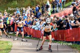 20.10.2024, Arcon, France (FRA): Eve Bouvard (BEL) - Biathlon Samse Summer Tour, pursuit, Arcon (FRA). www.nordicfocus.com. © Manzoni/NordicFocus. Every downloaded picture is fee-liable.