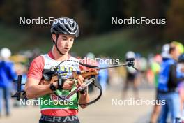 20.10.2024, Arcon, France (FRA): Clement Pires (FRA) - Biathlon Samse Summer Tour, pursuit, Arcon (FRA). www.nordicfocus.com. © Manzoni/NordicFocus. Every downloaded picture is fee-liable.