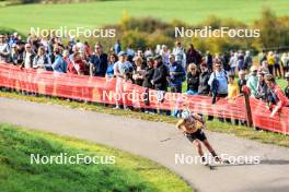 20.10.2024, Arcon, France (FRA): Caroline Colombo (FRA) - Biathlon Samse Summer Tour, pursuit, Arcon (FRA). www.nordicfocus.com. © Manzoni/NordicFocus. Every downloaded picture is fee-liable.