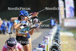 20.10.2024, Arcon, France (FRA): Emma Oustry (FRA) - Biathlon Samse Summer Tour, pursuit, Arcon (FRA). www.nordicfocus.com. © Manzoni/NordicFocus. Every downloaded picture is fee-liable.