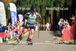 20.10.2024, Arcon, France (FRA): Mathieu Garcia (FRA) - Biathlon Samse Summer Tour, pursuit, Arcon (FRA). www.nordicfocus.com. © Manzoni/NordicFocus. Every downloaded picture is fee-liable.