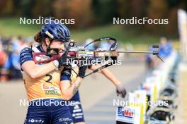 20.10.2024, Arcon, France (FRA): Lou Jeanmonnot (FRA) - Biathlon Samse Summer Tour, pursuit, Arcon (FRA). www.nordicfocus.com. © Manzoni/NordicFocus. Every downloaded picture is fee-liable.