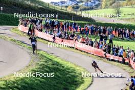 20.10.2024, Arcon, France (FRA): Quentin Fillon Maillet (FRA) - Biathlon Samse Summer Tour, pursuit, Arcon (FRA). www.nordicfocus.com. © Manzoni/NordicFocus. Every downloaded picture is fee-liable.