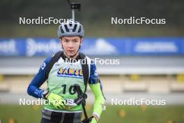 20.10.2024, Arcon, France (FRA): Emilian Guillet (FRA) - Biathlon Samse Summer Tour, pursuit, Arcon (FRA). www.nordicfocus.com. © Manzoni/NordicFocus. Every downloaded picture is fee-liable.