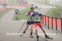 20.10.2024, Arcon, France (FRA): Antonin Soulie (FRA) - Biathlon Samse Summer Tour, pursuit, Arcon (FRA). www.nordicfocus.com. © Manzoni/NordicFocus. Every downloaded picture is fee-liable.