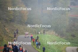 20.10.2024, Arcon, France (FRA): Gianina Piller (SUI), Canelle Midez (FRA), (l-r) - Biathlon Samse Summer Tour, pursuit, Arcon (FRA). www.nordicfocus.com. © Manzoni/NordicFocus. Every downloaded picture is fee-liable.