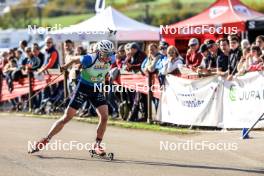 20.10.2024, Arcon, France (FRA): Emilien Jacquelin (FRA) - Biathlon Samse Summer Tour, pursuit, Arcon (FRA). www.nordicfocus.com. © Manzoni/NordicFocus. Every downloaded picture is fee-liable.